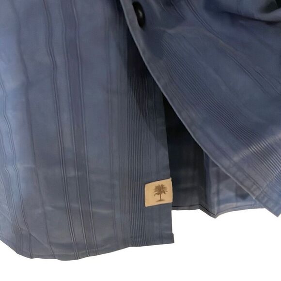 Paradise Collection Men's Blue Long Sleeve Button Down Shirt Size XXL - Picture 3 of 4